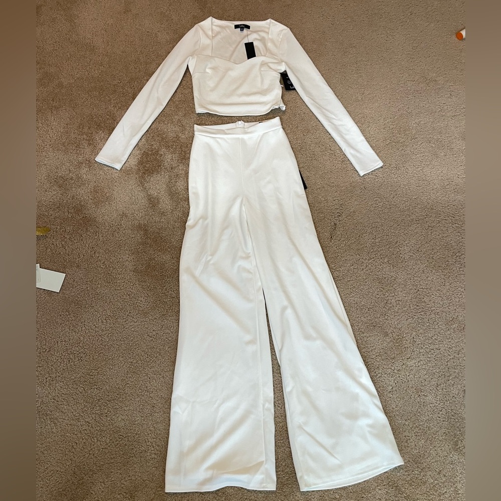 Lulu's Chic White Jumpsuit